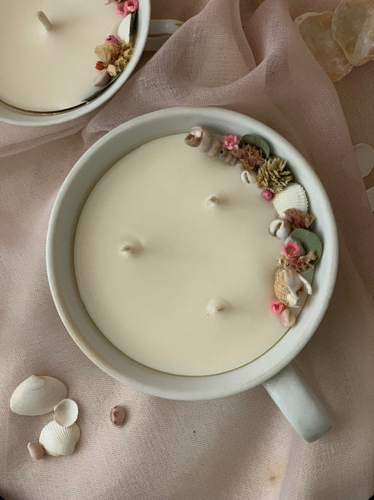 Tasse blanche XL - Parfum Monoï