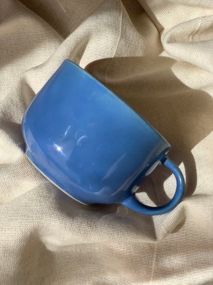 Tasse bleue - Parfum Chèvrefeuille