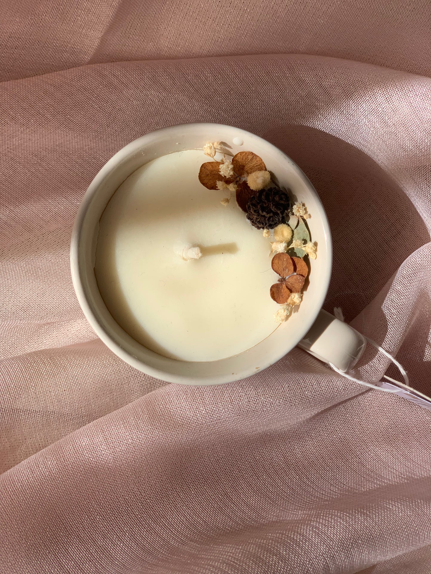 Tasse beige - Parfum Ambre & Miel