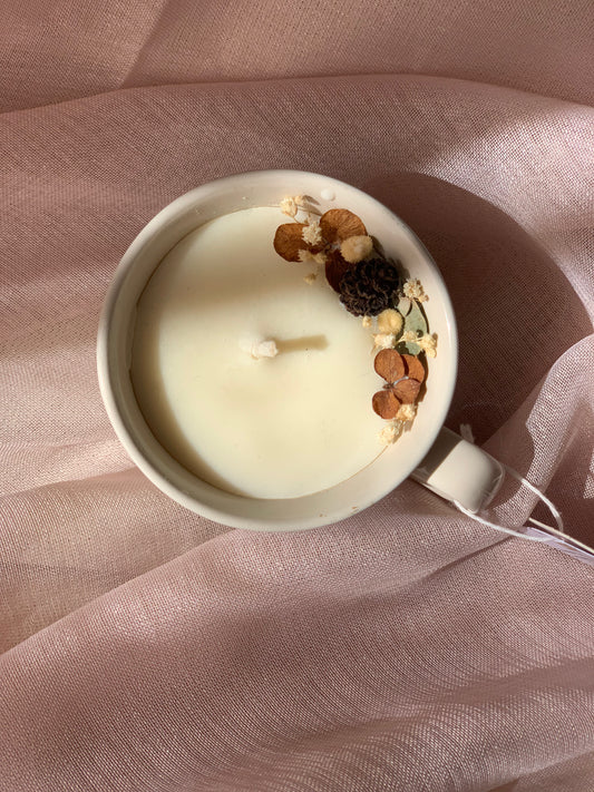 Tasse beige - Parfum Ambre & Miel