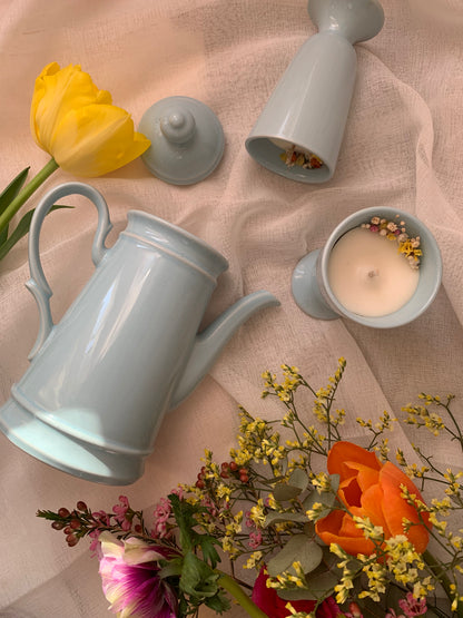Théière bleue - Parfum Fleur de coton