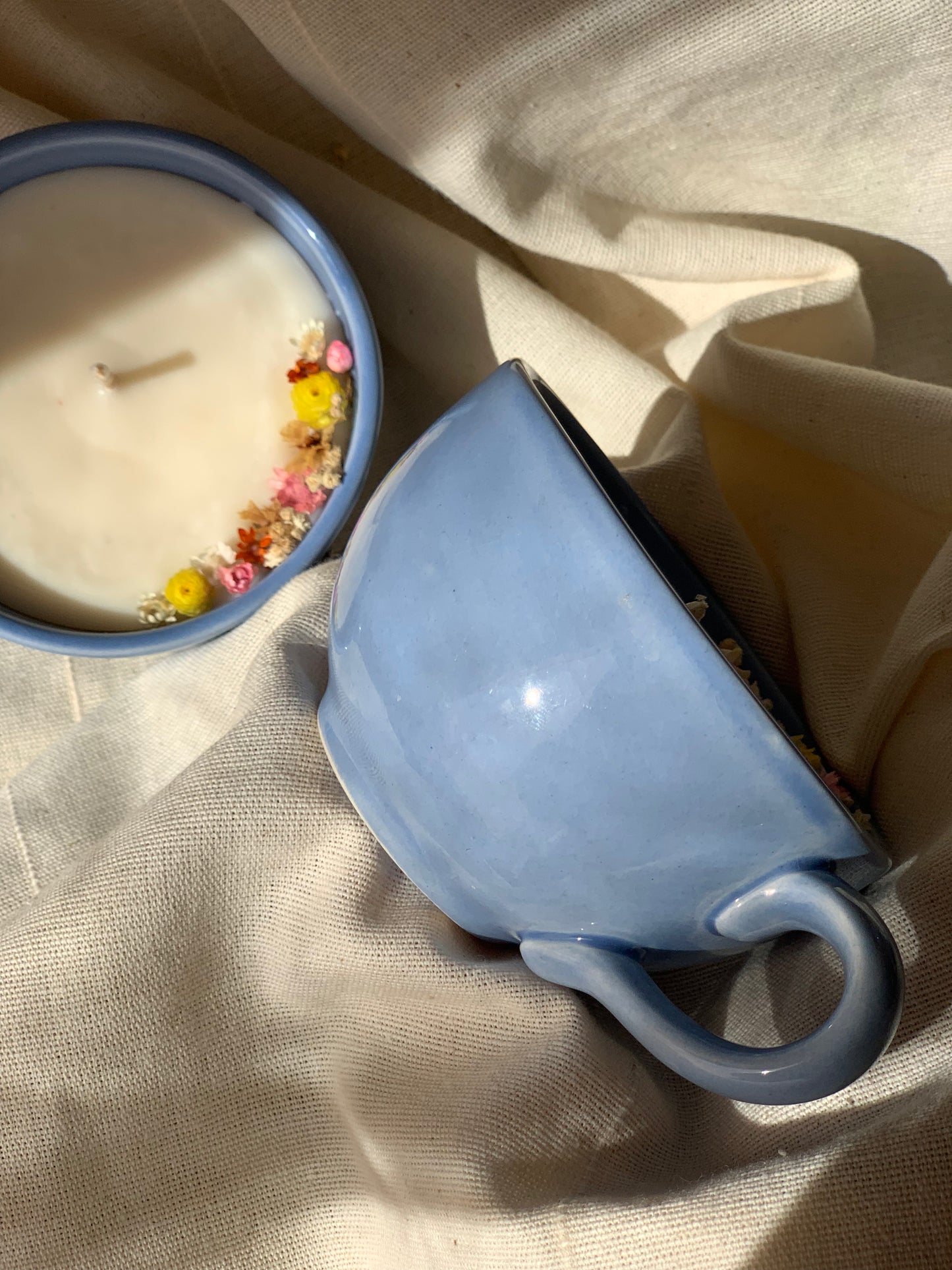 Tasse bleue - Parfum Vanille