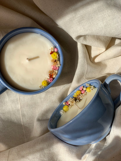 Tasse bleue - Parfum Vanille