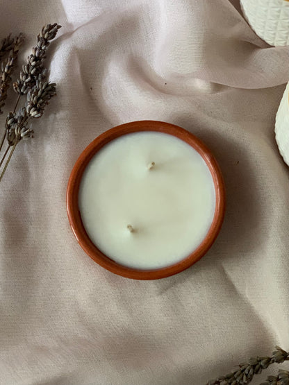 Coupelle en terre cuite - Parfum Citronnelle