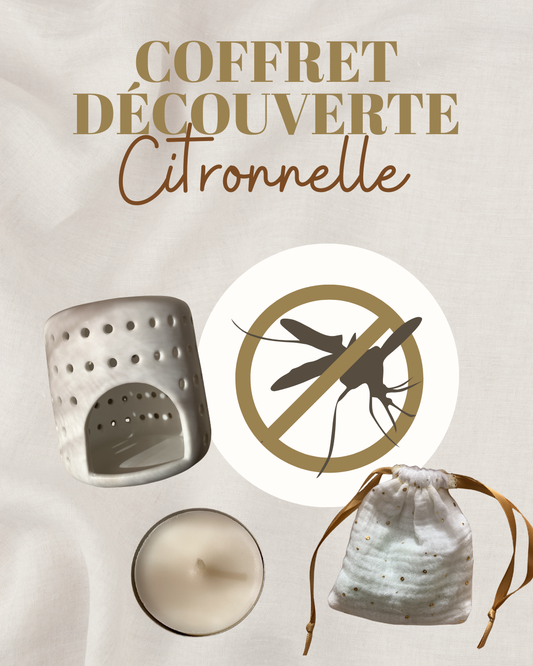 Coffret découverte - 6 fondants Citronnelle, brûleur, bougie chauffe-plat & pochette réutilisable (Copie)