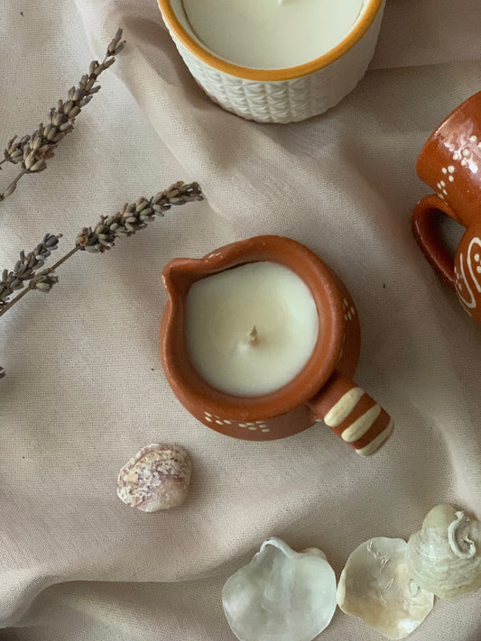 Pot en terre cuite - Parfum Monoï