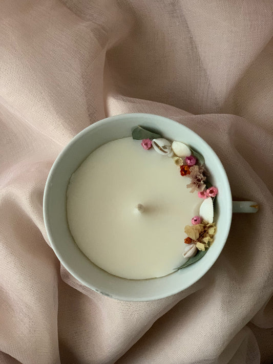 Tasse blanche - Parfum Monoï