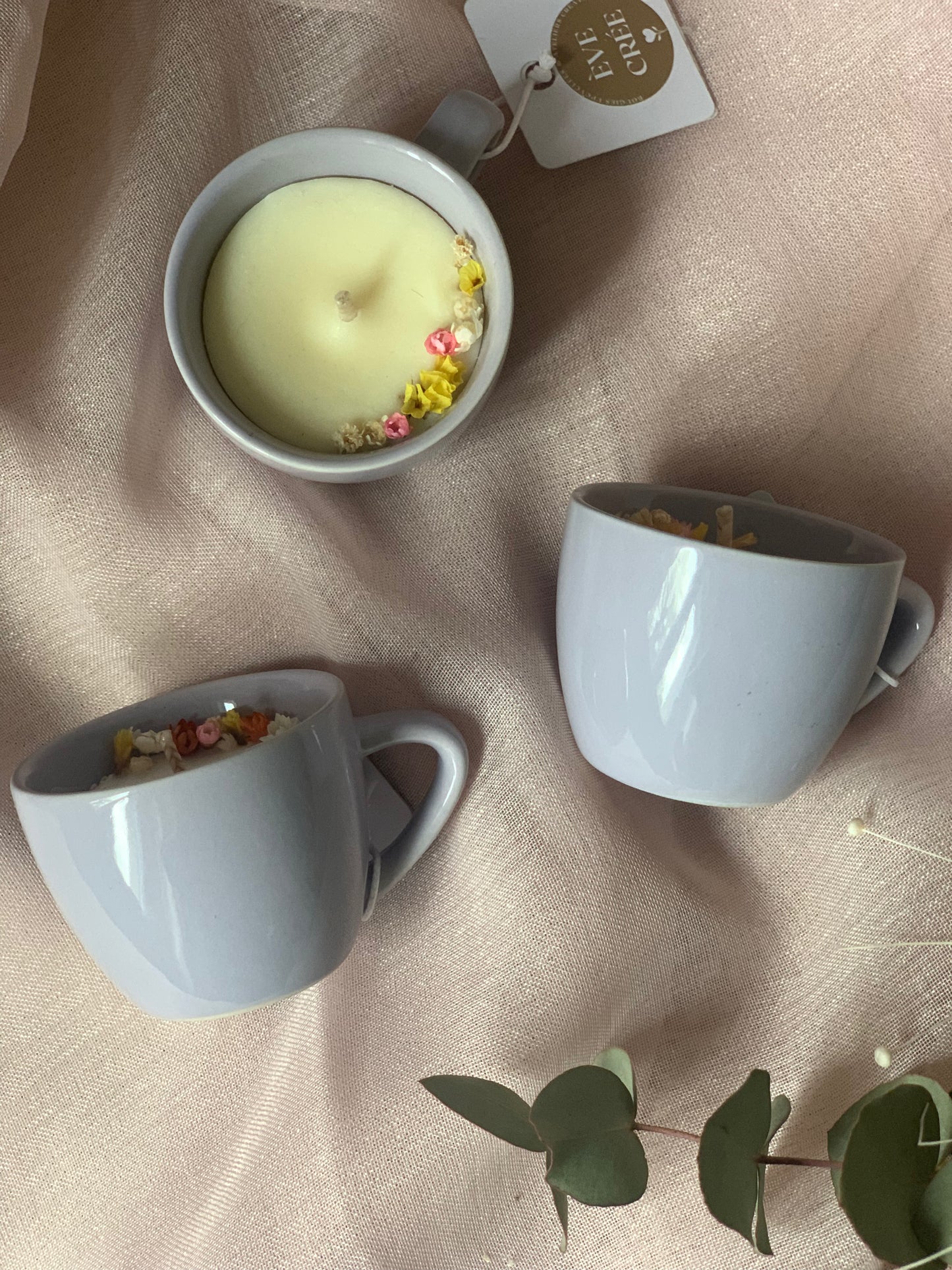 Tasse parme - Parfum Fleur de coton