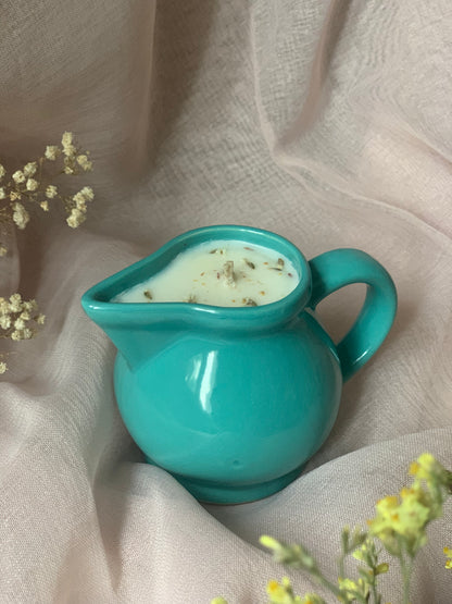 Pot turquoise - Parfum Fleur de Coton