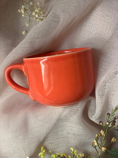 Tasse corail - Parfum Chèvrefeuille